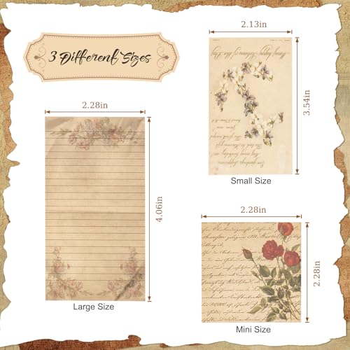 240 Sheets Scrapbook Paper, Journaling Scrapbooking Supplies, Aesthetic Decorative Sheet of Paper, ScrapBook Materials for Planner, Bullet Journaling, Junk Journal, Retro Crafts - color: I