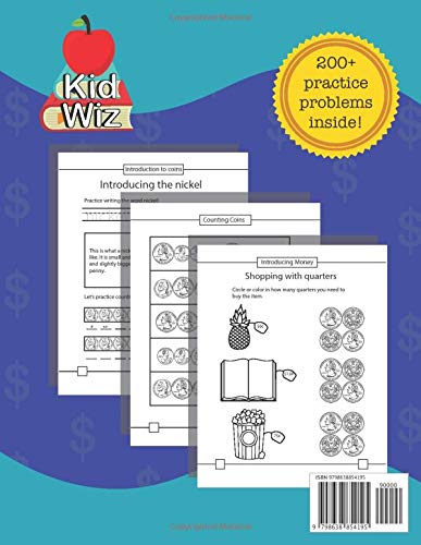 Money Math Workbook: Math Practice Workbook for Kindergarten through Grade 3
