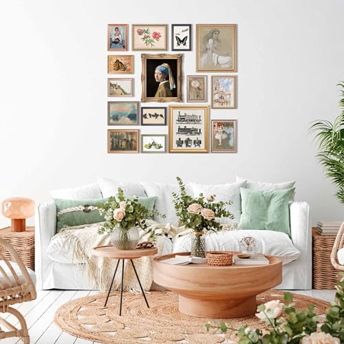 LANCHI95 15 Pcs Eclectic Wall Art Set, Gallery Prints - color: Eclectic 15