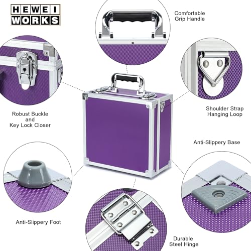 Collectable Trading Card Cases, Toploaders Storage Box, Magnetic Card Storage Hard Cabinet, Graded Card Storage Case, Sports & Trading Collector Storage Box (Purple) - color: Purple, size: Medium