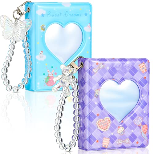 Pajean 2 Pack Photocard Binder, 3 Inch Mini Photo Album, Sweet Style - style: Sweet Style