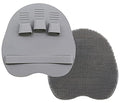 1 Pack Silicone Shower Brush, Body Wash Exfoliating Skin Massage Scrubber - color: Gray