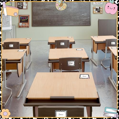 AmazingSpark 144 Pcs Composition Classroom Decor 3.5 x 2.5 in Name Labels