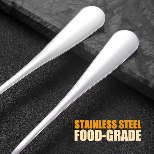 Grapefruit Spoon Serrated Edge Stainless Steel Grapefruit Utensil Tool Dessert Spoons for Citrus Dessert Kiwi Melon Lime Pitaya Apple Puree (4PCS)