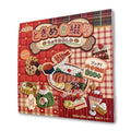 TIAMECH Food Gourmet Clothing Japanese Embroidery Stickers Book - color: Food Gourmet