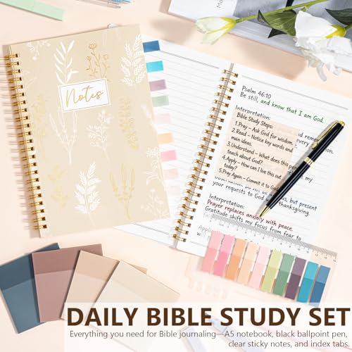 Bible Cover Case for Women Puffer Bible Bag w/Study Supplies Journaling Kit