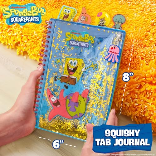 Horizon Group USA Tab Journal with 5 Dividers, SpongeBob SquarePants - color: Spongebob Squarepants