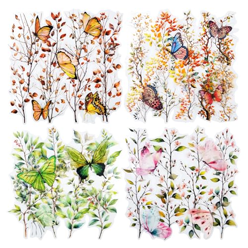 118 Pcs Botanical Stickers with Branches for Scrapbooking - color: Whispering Vines