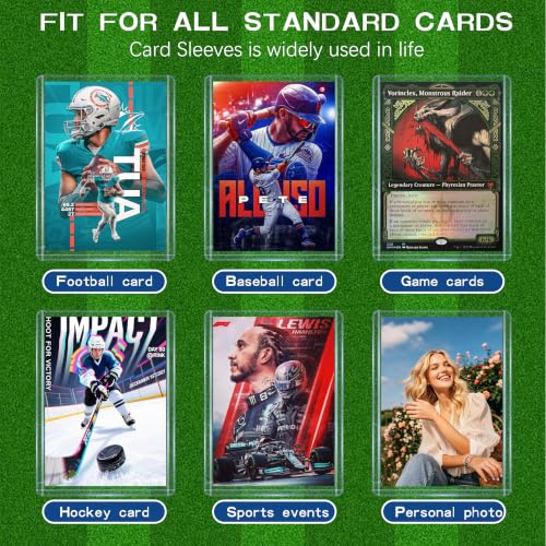 620 Top Loaders for Cards,Premium Plastic Baseball Card Sleeves - size: 220 Blue Sleeves + 400 Soft Sleeves