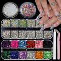 Colorful Nail Art Rhinestones Nail Charms for Women Nail Design - color: Colorful-14