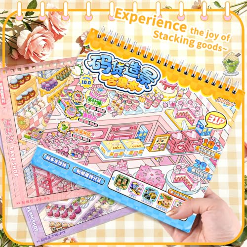 10Pcs Big Size 3D Stickers Scene Book Scenes Stickers - color: Multicolor 2