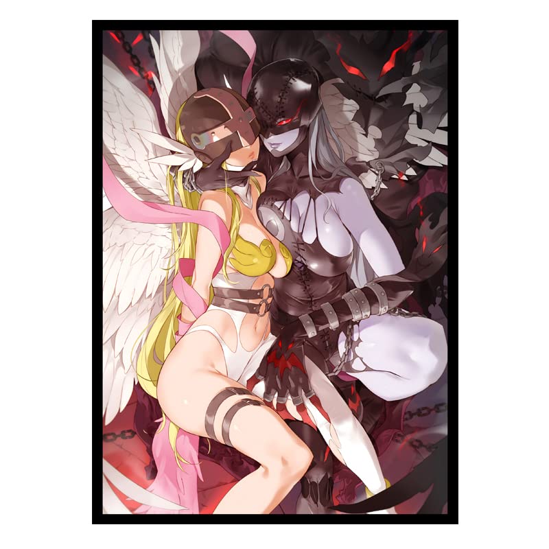 50ct Angewomon Holographic Card Sleeves, 66x91mm