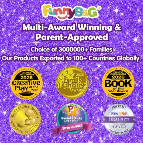 FUNNYB&G Foil Art Craft Kit for Kids, Sparkly Birthday Gift Toy for Boys - style: Space