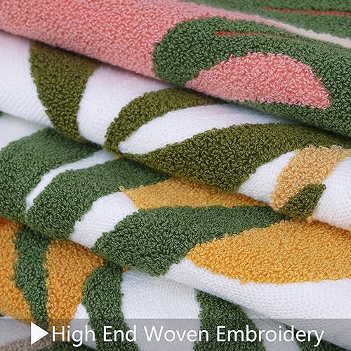 Merrycolor Abstract Boho Pillow Covers 18x18 Soft Mid Century Throw Pillow Covers Texture Geometric Floral Green Pillow Cover Cases Bohemian Decorative Throw Pillows for Couch Bed Sofa Bedroom - color: Style D, size: 18" x 18" (Pack of 1)