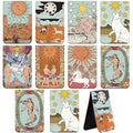 Chinco 10 Pcs Tarot Magnetic Bookmarks Christmas Magnet Page Marker Assorted Book Marker Set Journal Bookmark for Christmas Reading Gift