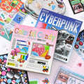 2 in 1 Sticker Book, Cyberpunk Retro Futuristic - color: Retro-futuristic 2in1