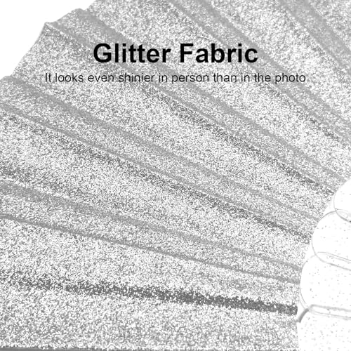 EOSAU 9" Glitter Folding Hand Fans Foldable, Clacking Fans for Women Silver - color: 9" Silver 01