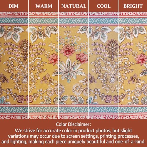 Maison d' Hermine Placemats Set of 4 Reusable 100% Cotton (13"x19") - color: 001 - Marquise, size: 13" X 19" (Pack of 4)