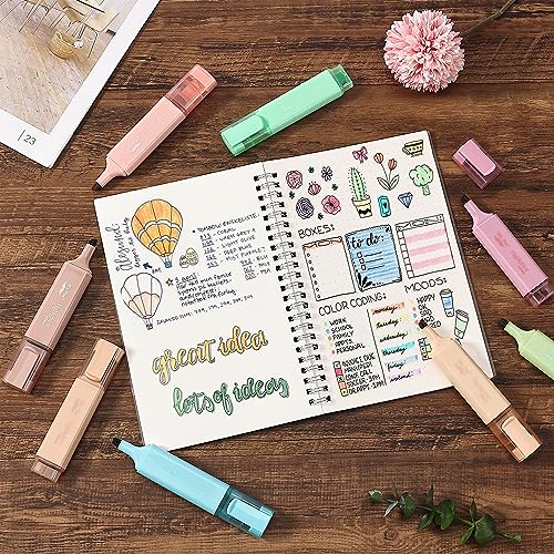 Mr. Pen- Highlighters, 8 Pack, Vintage Colors - color: Vintage