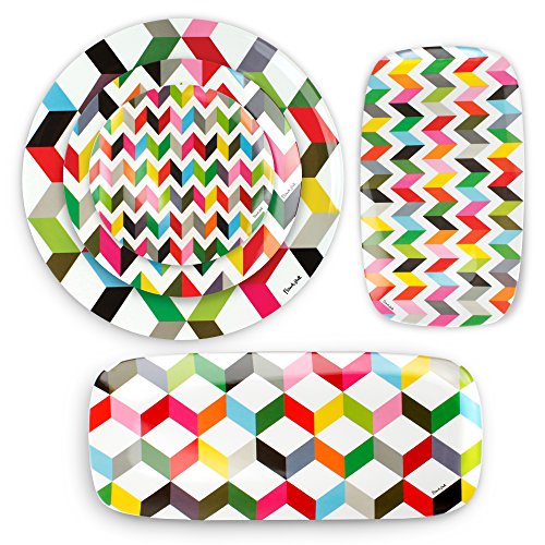 French Bull 15" Round Platter - Melamine Platters and Serving Ware - Plate, Dish, Serving, Collection - Ziggy - color: Ziggy, size: 15" Round Platter