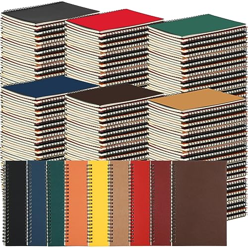 Yahenda 54 Pcs Spiral Notebooks, 1 Subject, Wide Ruled, Assorted Color - color: Assorted Color