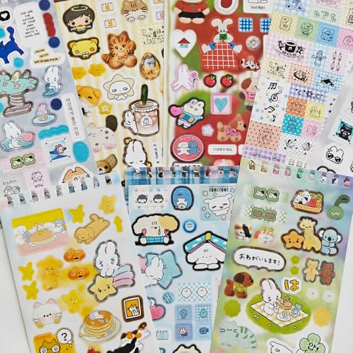 500+ Kawaii Sticker Book for Journaling,20 Sheets Cute Japanese Stickers Book,Korean Stickers for Scrapbooking,Planner,Notenook,DIY Craft,Calendar(Girl's Diary) - color: Soulful