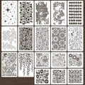 Stencils for Crafts Reusable Texture Stencils - style: Cubist
