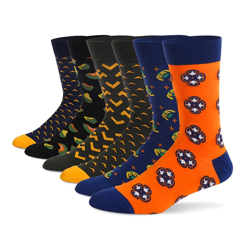 HHX YONLEE Dress Crew Socks Size 10-13/6-9 - color: 0-10 6 Pairs, size: 5-9