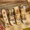 4 PCS Vintage Metal Bookmark, Hand-Drawn Book Marks for Reading Women, Book Lovers Gifts for Teachers Writer - style: Artistic Bookmarks