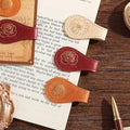 3PCS Vintage Magnetic Leather Bookmark, Leather Magnetic Bookmarks for Women, Magnetic PU Bookmarks Clip Book Accessories, Gilded Flower - style: Gilded Flower