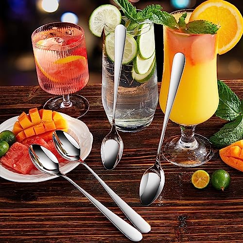 KEAWELL Premium Louise 4-Piece 7.5-Inch 18/10 Iced Tea Spoons (7.5 inch, 4) - size: 7.5 inch