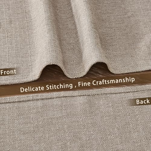 BALCONY & FALCON Rectangle Table Cloth Waterproof Beige Placemats 4pcs - color: Beige, size: 17.7" x 13.8" (Rectangular)-4pcs