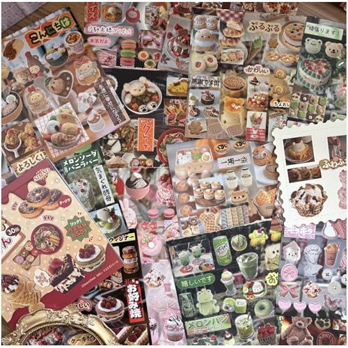 Japanese Stickers Book for Journaling Supplies, Japanese Stickers for DIY - color: Mist
