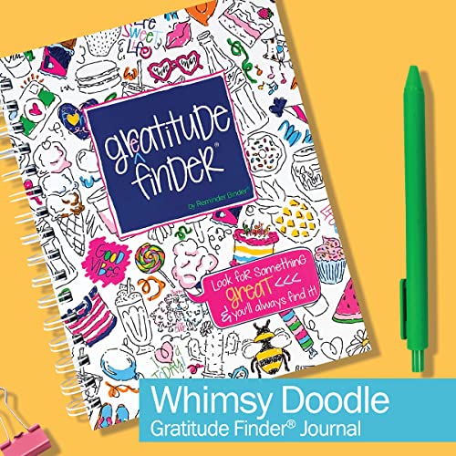 Denise Albright Gratitude Finder® 52 Week Non-Dated Journal for Women, Teens & Girls with 170 Hand-Illustrated Stickers (Whimsy Doodle) - color: Whimsy Doodle Gratitude Finder Journal