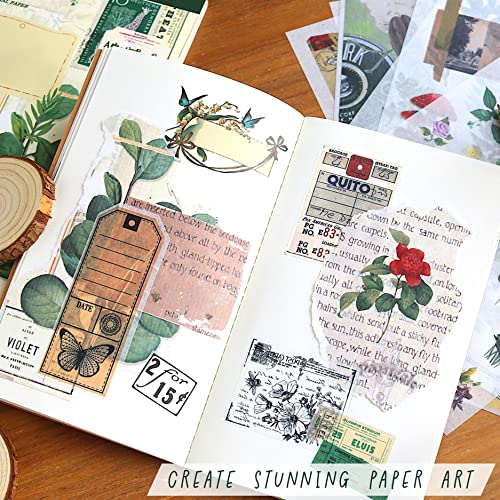 Junk Journal Supplies - Washi Stickers for Scrapbook & Journaling Supplies - color: Forest Dreams