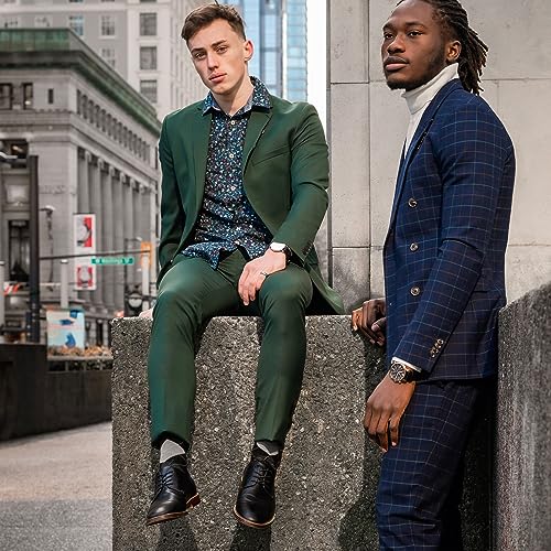 Men’s Cotton Crew Dress Socks – Ultra-Soft, Breathable, Everyday Comfort – Argyle Collection - color: Argyle Meld