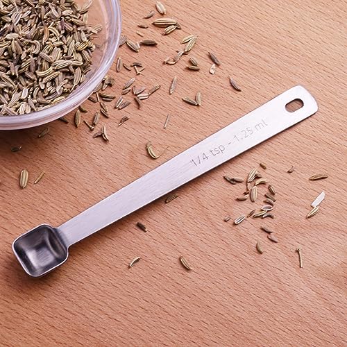 2PCS 1/4tsp(1.25ml) Tiny Measuring Spoon, Small Teaspoon for Tiny Amounts - size: 1/4tsp|1/12tbsp|1.25ml