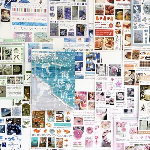 Japanese Stickers for Journaling Supplies,Daily Life Journal Stickers Book - color: Plan