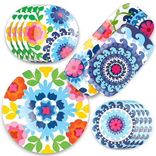 French Bull 15" Round Platter - Melamine Platters and Serving Ware - Plate, Dish, Serving, Collection - Sus - color: Sus, size: 15" Round Platter
