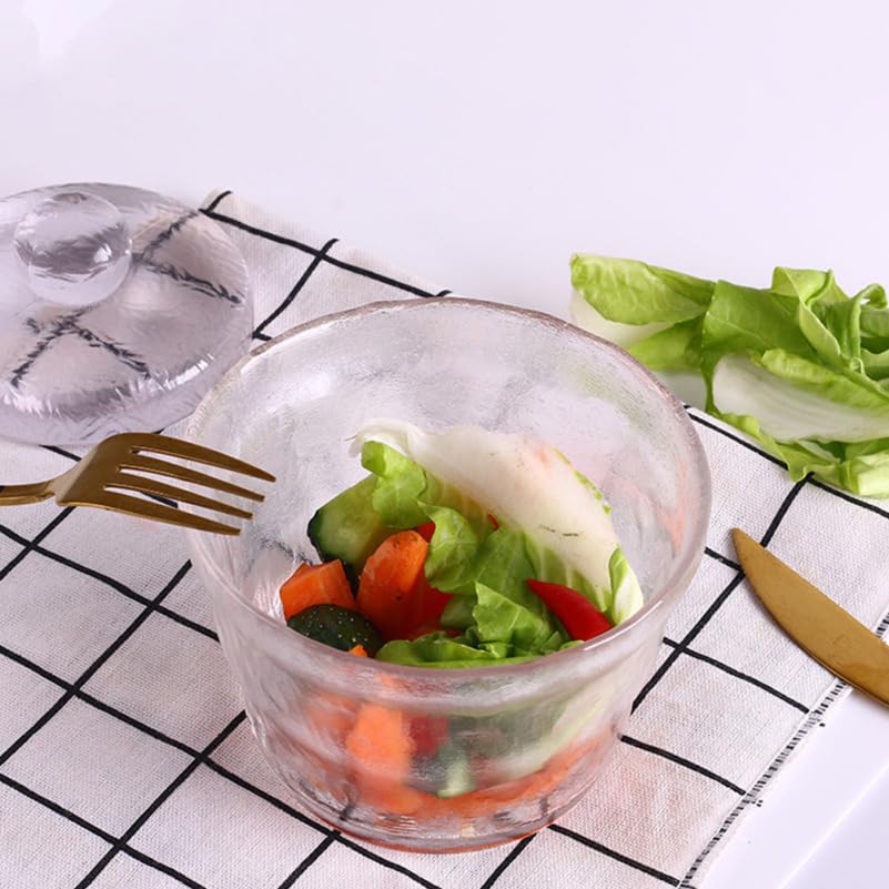 PRETYZOOM 650ml Glass Pickle Vegetable Jar round Heavy Duty Storage Tank