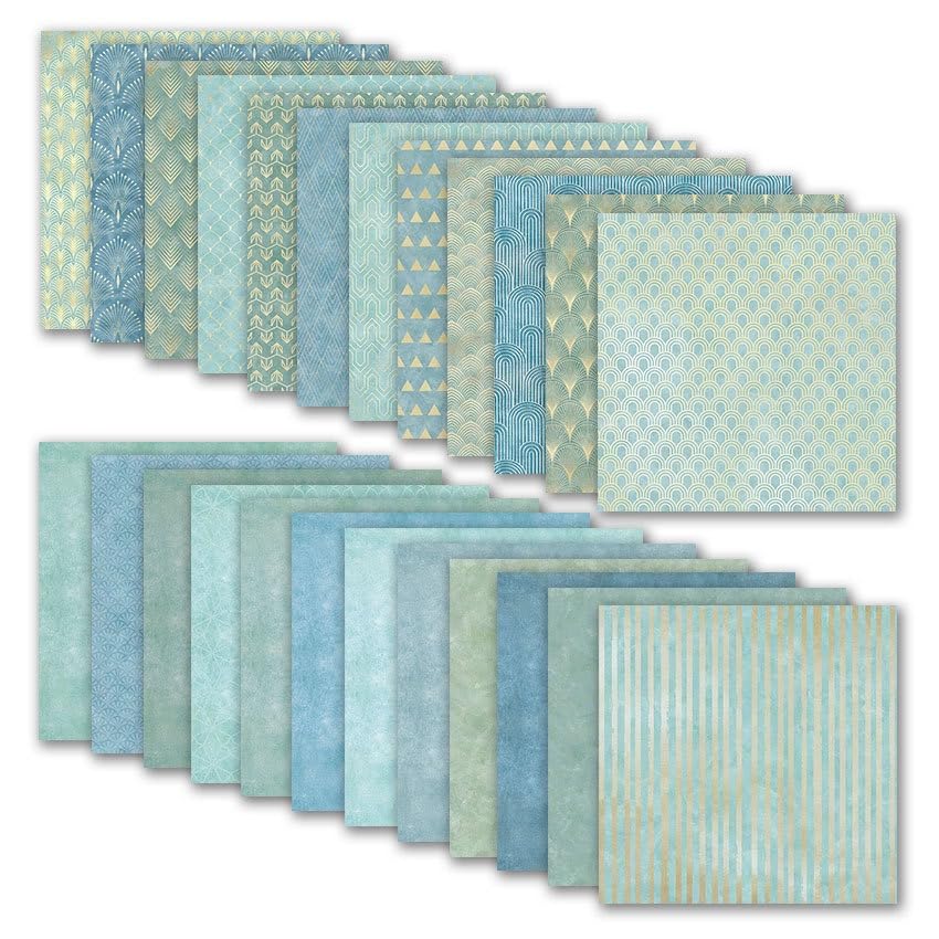 Boho Scrapbook Paper Vintage Flower Pattern Papers Pad 12×12,24 Sheets Double-Sided Bobo Floral Scrapbooking CardStock Paper Pad for Holiday Cardmaking DIY Origami Papers. - color: PAD2090