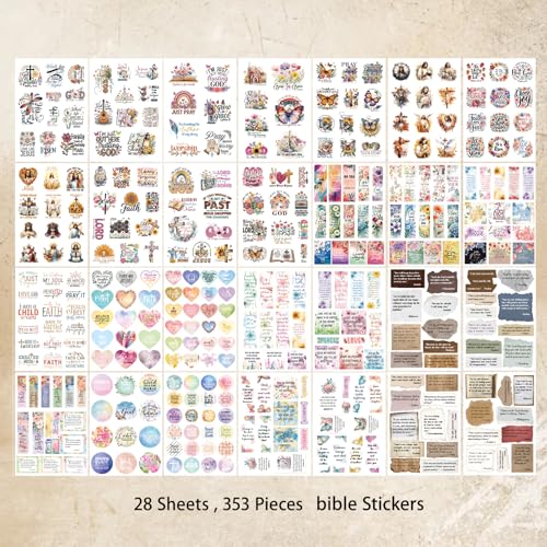 350Pcs Christian Jesus Bible Verse Catholic Stickers Book - style: Christ Sticker Book