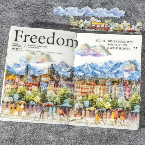 120 Pcs Scenery Stickers for Scrapbooking and Journaling - color: Gallery of Life