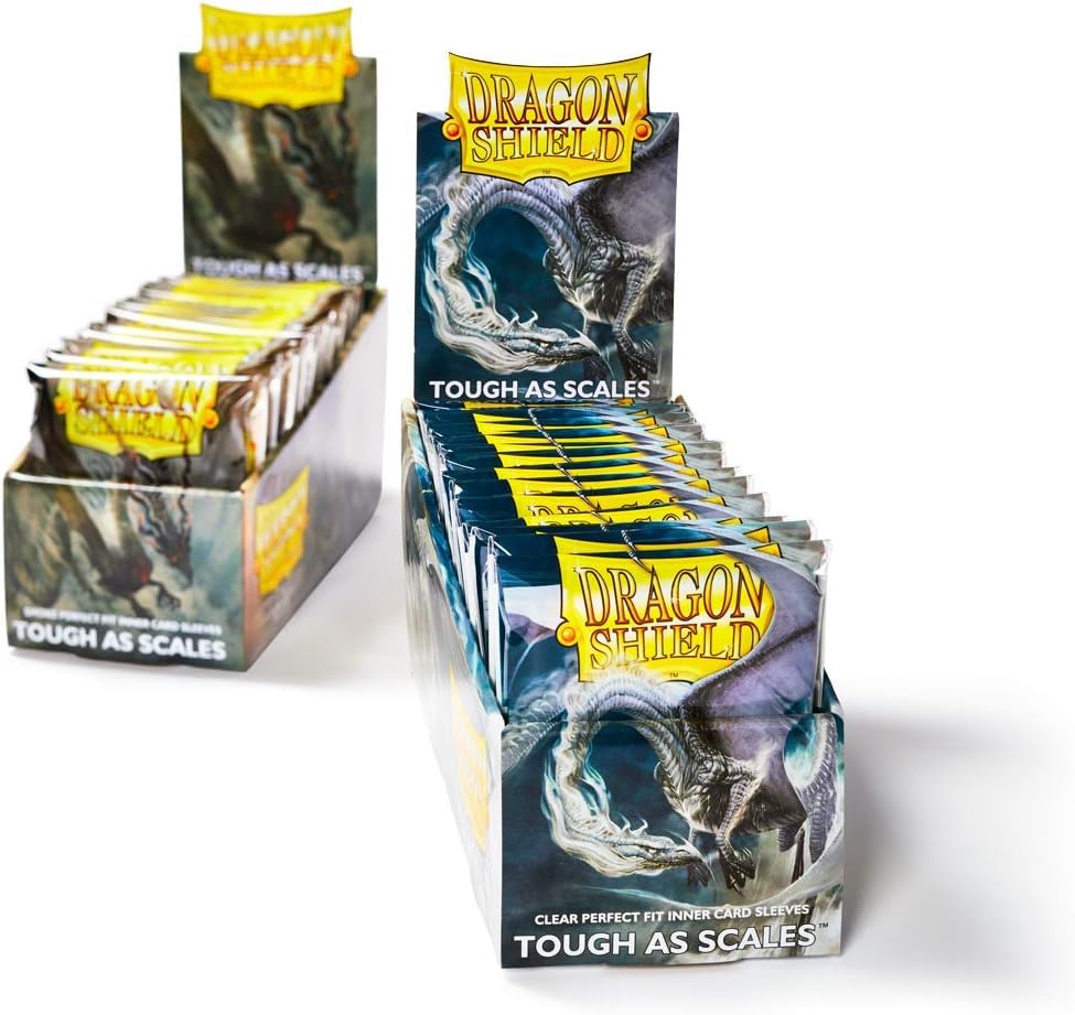Dragon Shield Perfect Fit Inner Card Sleeves Standard Size (100 CT) – PVC-Free Polypropylene Double-Sleeve Protection Compatible with Pokemon, One Piece & Magic The Gathering – Clear - color: Perfect Fit