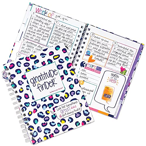 Denise Albright Gratitude Finder® 52 Week Non-Dated Journal for Women, Teens & Girls with 165 Hand-Illustrated Stickers (Leo-POP!) - color: Leo-Pop! Gratitude Finder Journal