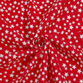 PH PandaHall 3 Yards x 61 inch Cotton Fabric White Star Pattern