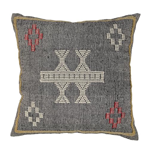 Trade Star Sabra Kilim Pillow Cover 100% Cotton Throw Pillow Cover Decorative Luxurious Farmhouse Breathable Cushion for Living Room Beautiful Handcrafted Sofa Elegant Cushion Cover - color: Pattern- 3