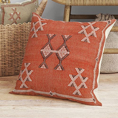 Trade Star 100% Cotton Sofa Pillow Cover Sabra Kilim Pillow Cover for Authentic Beautiful Handcrafted Farmhouse Cushion Case Premium Quality Decorative Square Pillow Sham Home Decor - color: Pattern 2