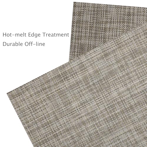 Myir JUN Placemats Set of 6 Kitchen and Dining Table Placemats - color: Caramel, size: Set of 6
