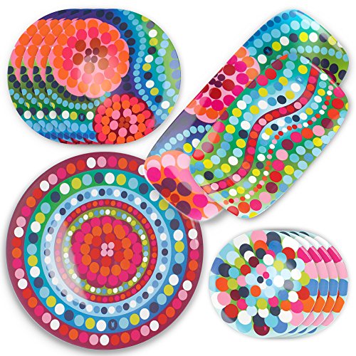 French Bull 13" Rectangular Platter - Melamine Platters and Serving Ware - Plate, Dish, Serving, Collection - Bindi - color: Bindi, size: 13" Rectangular Platter